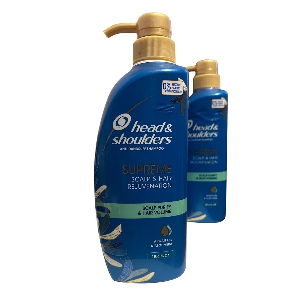 Head & Shoulders Supreme Scalp Rejuvenation Shampoo Argan Oil Aloe Volume 18.6oz